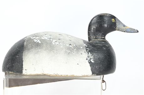 Vintage Wood Decoy Duck by K. Gape