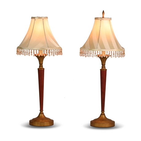 Pair 27" Buffet Style Lamps