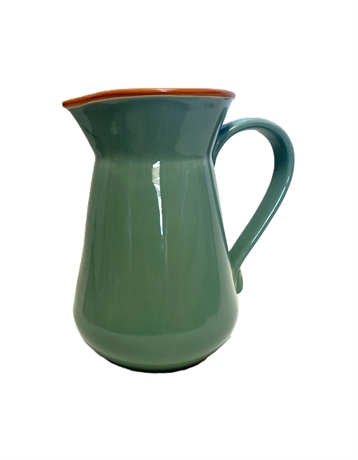 Bobby Flay Stoneware Turquoise Pitcher