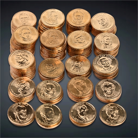 Presidential Dollar 186 Coin Collection