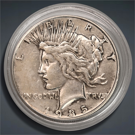 1935 Peace Silver Dollar