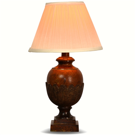 18" Cast Metal Table Lamp