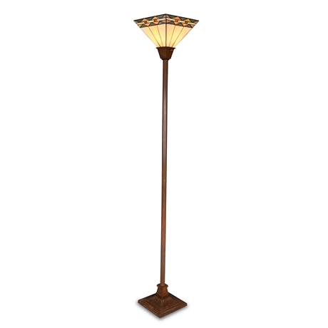 6' Stained Style Glass Floor Lamp