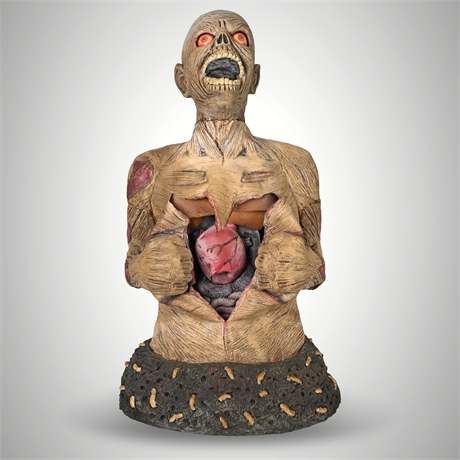 32" Spirit Halloween 2004 Chest Splitting Zombie Animatronic
