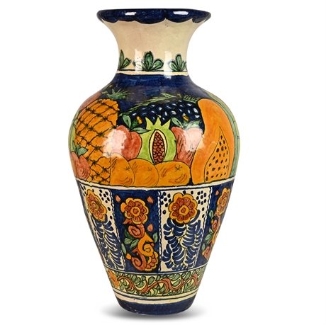 Italian Majolica 22" Vase