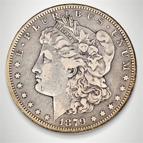 1879-S Morgan Silver Dollar – San Francisco Mint – .900 Silver