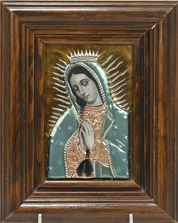 Virgen de Guadalupe on Embossed Tim