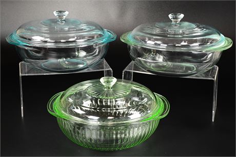 (3) Lidded Casserole Dishes
