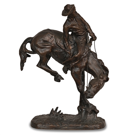 Frederic Remington 'The Outlaw' Bronze Sculpture