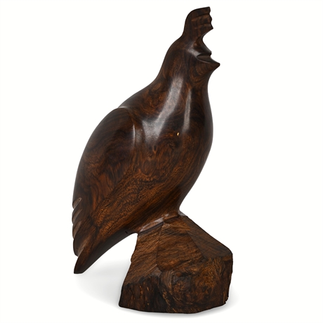 Ironwood Quail Sculpture – Hand-Carved