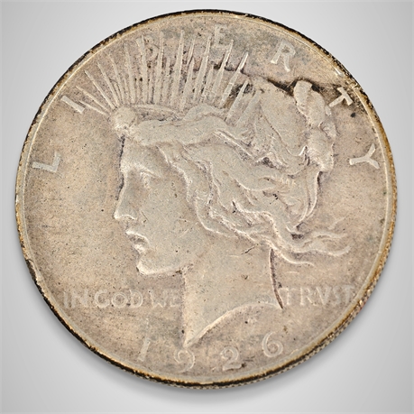 1926 Peace Silver Dollar – Denver Mint – .900 Silver