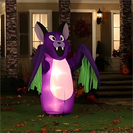 6' Inflatable Animated-bat With Wings