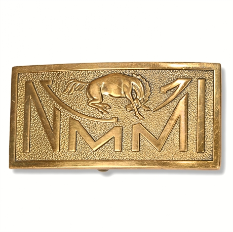 NMMI NS Meyer Brass Cadet Buckle + Alum Sign & Cotton Towel