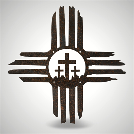 Iron Zia & Three Crosses Wall Art — Las Cruces, New Mexico