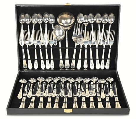 Elegant Flatware & Serving Set Service for 12