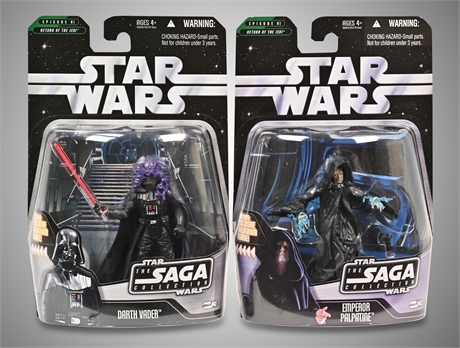 Star Wars: The Saga Collection - Darth Vader & Emperor Palpatine Figures
