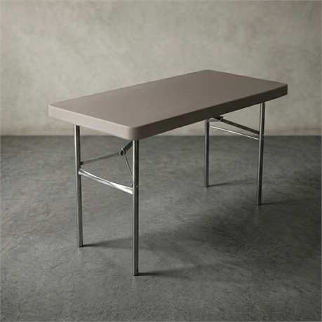 Lifetime 4ft Folding Table Model 2946 Resin Top Steel Frame
