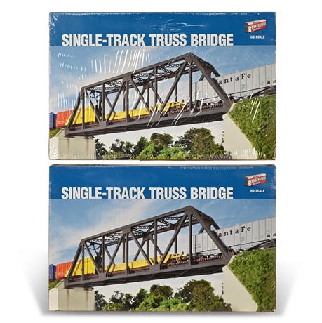 Pair Walthers Cornerstone Single-Track Truss Bridge