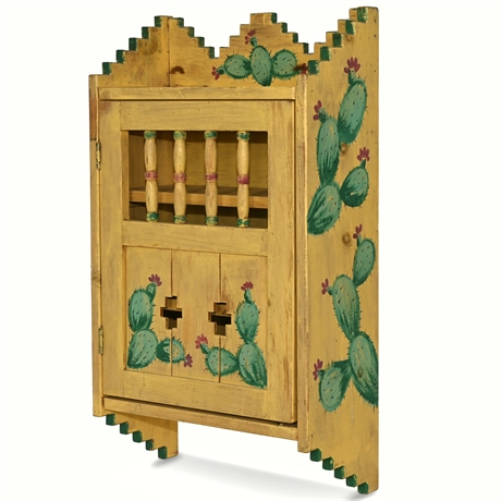 Prickly Pear Cactus Themed Cupboard