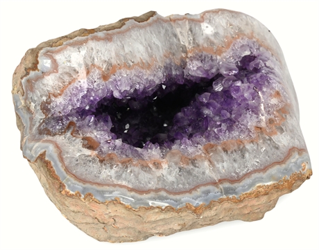 Stunning Amethyst Geode with Vibrant Crystal Formation