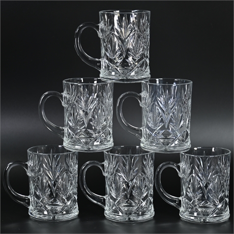 Pressed Glass Mugs