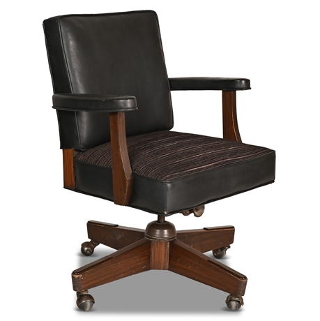 Mid-Century Executive Rocking Office Chair