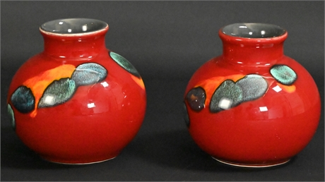 Pair Poole Pottery Vases