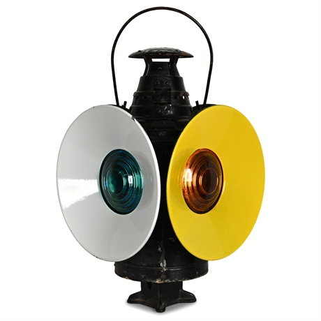Dressel Arlington 4-Way Railroad Switch Lantern — Electrified, NJ