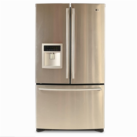 LG 25 Cu. Ft. French Refrigerator with External Water Dispenser & Tilt-A-Drawer