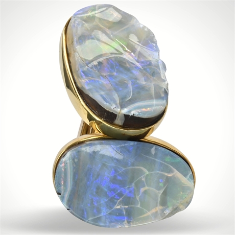 14K Boulder Opal Cufflinks