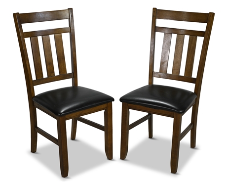 Pair Contemporary Side Chairs