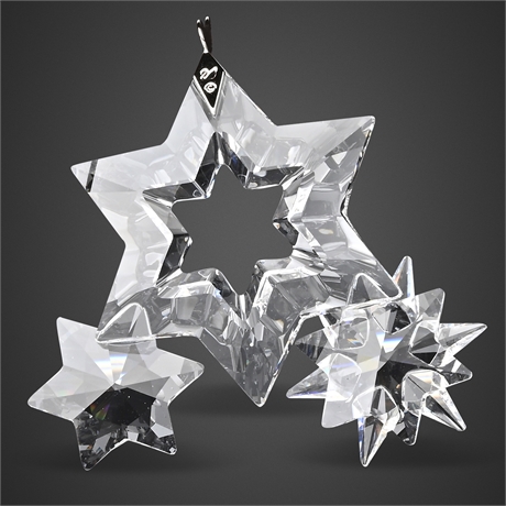 Swarovski 0863438 “Twinkling Stars” Ornament – Signed, Box & Docs