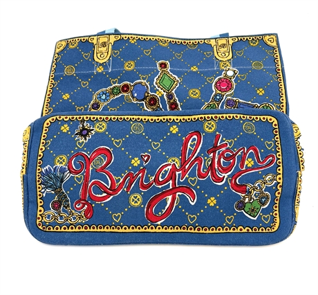 Brighton Glittering Love Canvas Tote