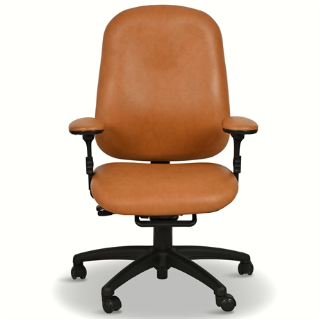 Ergonomic 'Camel' Leather Managers Chair