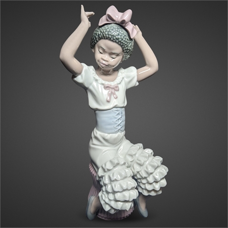 Lladro #5160 "Rhumba" Figurine — Retired Black Legacy, Excellent