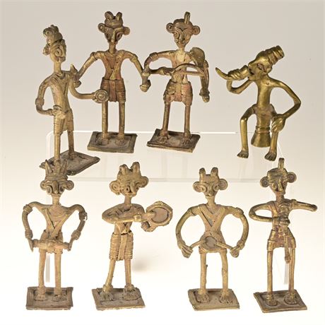 Miniature Bronze Tribal Figures