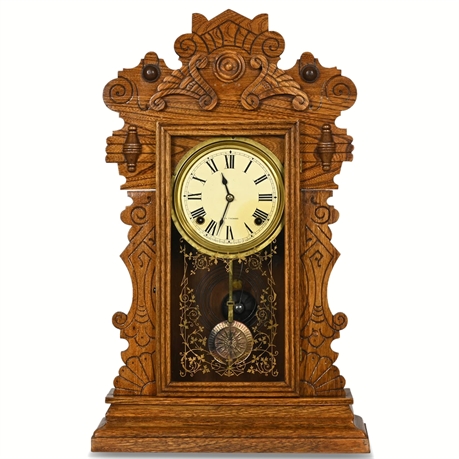 1890's Seth Thomas Oak 'Kitchen Clock' -