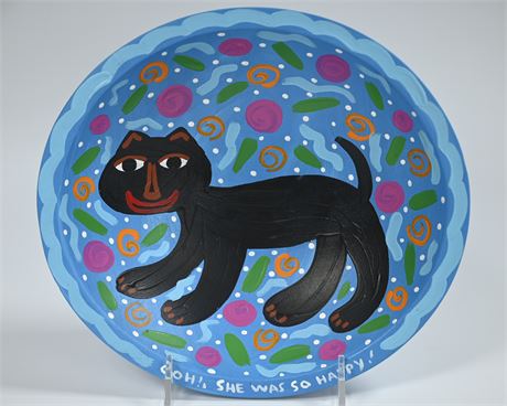 Hand Painted Dough Bowl