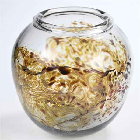 Ivan Treskow Blown Art Glass Vase