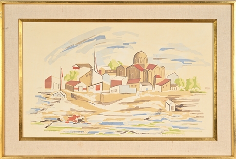 Clara Mac Gowan “St. Basil’s” Piraeus Greece Print