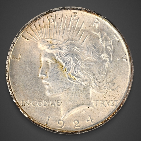 1924 Peace Silver Dollar – Philadelphia Mint – .900 Silver