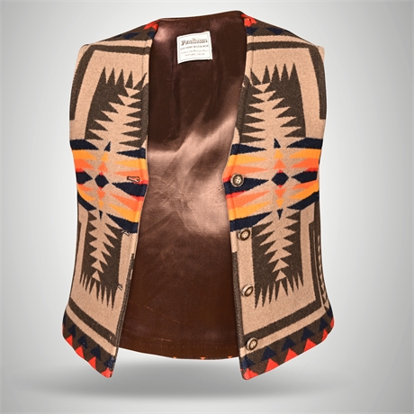 Vintage Pendleton Western Wear Women Vest - 1960s-1970s