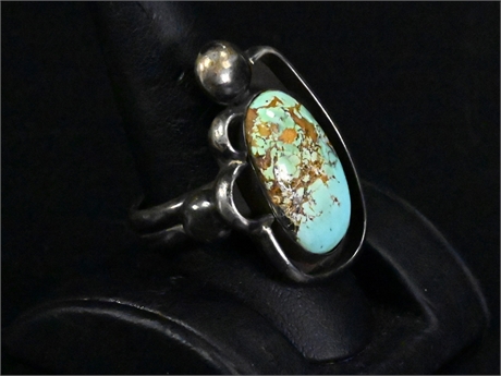 Vintage Navajo Chunky Turquoise Ring