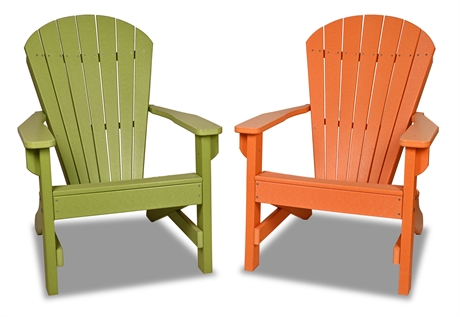 Pair of All-Weather Adirondack Chairs