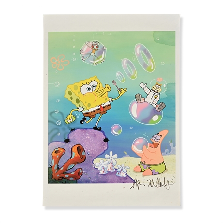 Stephen Hillenburg Signed SpongeBob SquarePants Fan Print