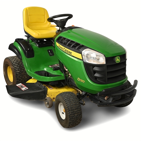 John Deere D130 Lawn Tractor with 22 HP OHV Engine – Reliable and Versatile