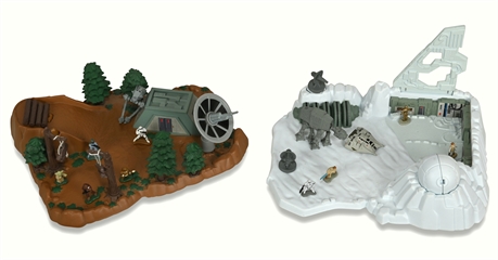 Star Wars Micro Machines Playset Endor + Planet Hoth