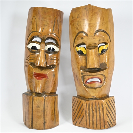 Tiki Carved Masks
