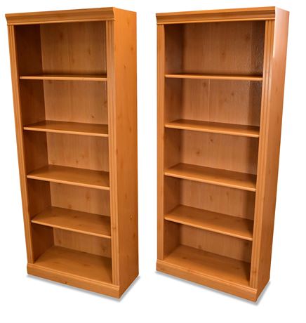 Pair of MDF/Particle Board Bookcases