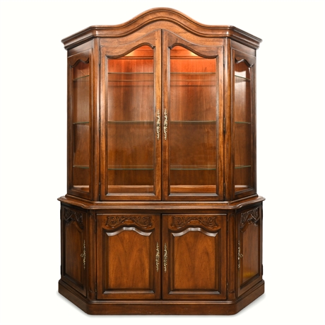 'Lorraine IV' Lighted China Cabinet and Buffet by White Furniture